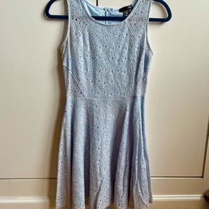 AQUA light blue lace dress